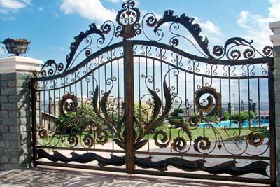 鐵藝大門安裝案例